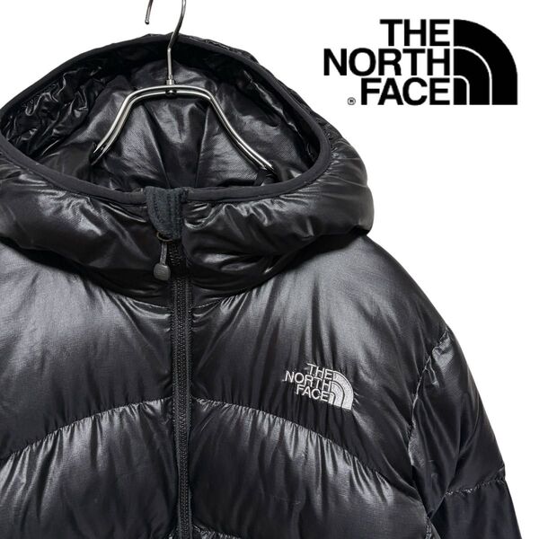 THE NORTH FACE ノースフェイス ダウンジャケット フーディー サミットシリーズ 軽量 ブラック レディースXL