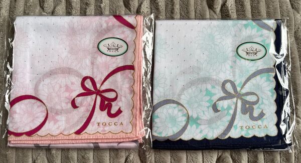 【新品未使用】TOCCA トッカ ハンカチ リボン柄 2枚