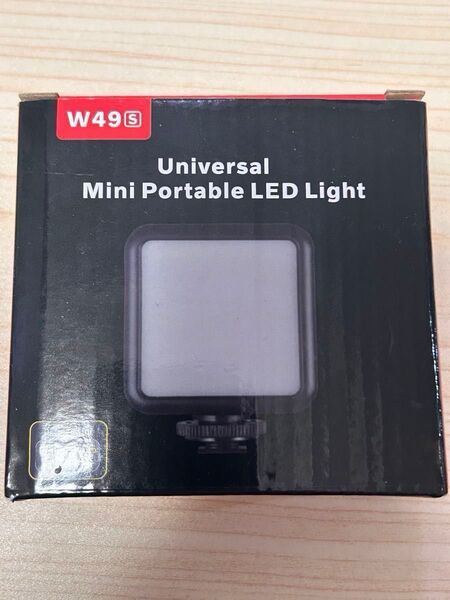 ビデオライト 小型 49LED 撮影ライト 2100mAh USB充電式