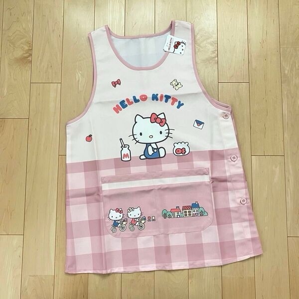 新品タグ付き ハローキティ キティちゃん エプロン M〜L
