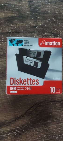 【新品未開封】imation フロッピーディスク 2HD IBM 1.44MB 10枚
