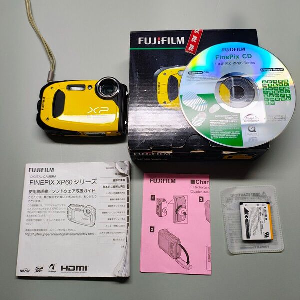 【送料無料】富士フイルム XP60 充電池2個 防水カメラ デジタルカメラ