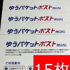 ゆうパケットポストmini封筒15枚