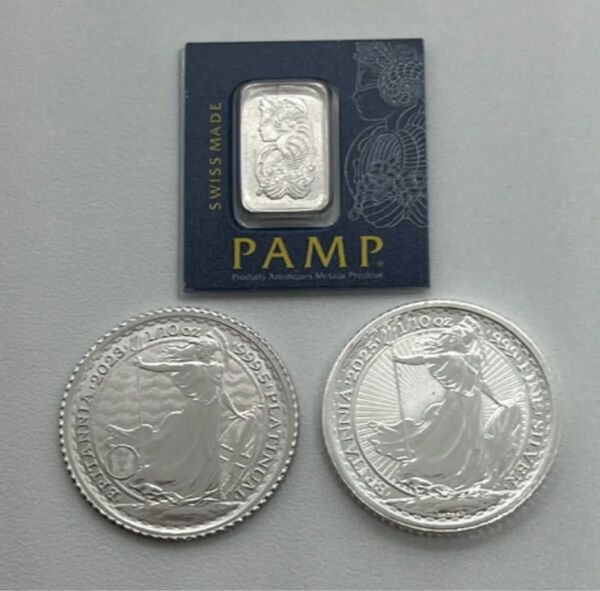 プラチナ貨/銀貨/インゴット/3種