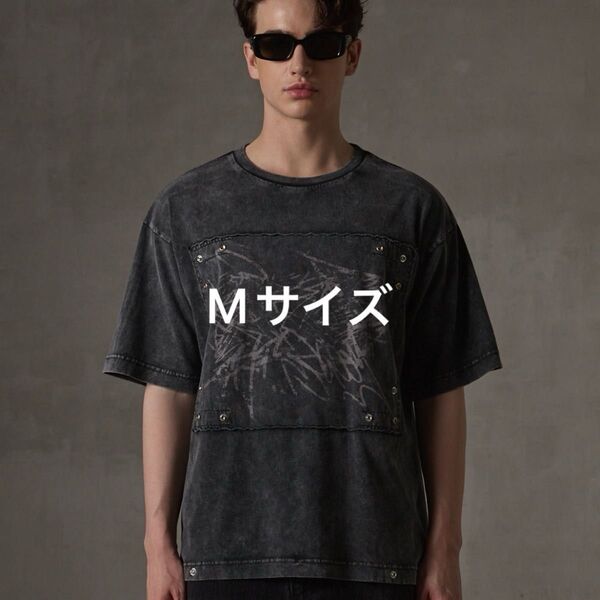 【GRANCY】Scribble Graphic Pigment Tee / スクリブル グラフィック ピグメント Tシャツ 黒