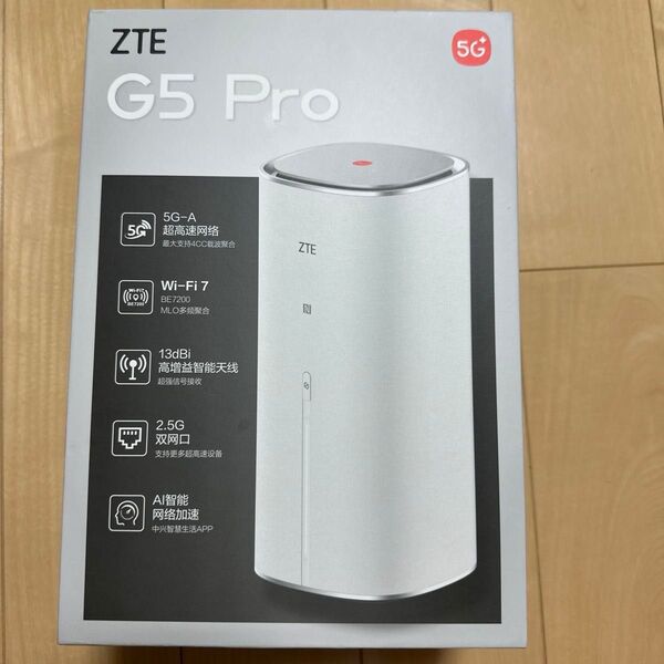 ZTE G5 Pro 5G-A 超高速ネットワークホームWi-Fi対応ルーター