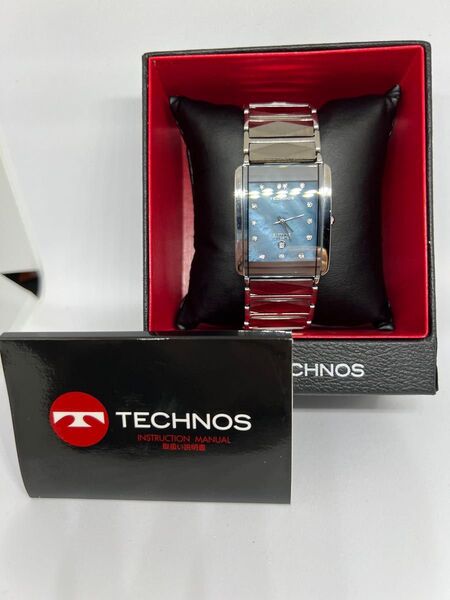 TECHNOS 腕時計 ブルーシェル サファイア タングステン 未使用