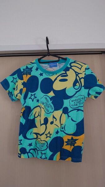 ディズニーリゾート Tシャツ ミッキー 総柄 130cm ディズニーランド