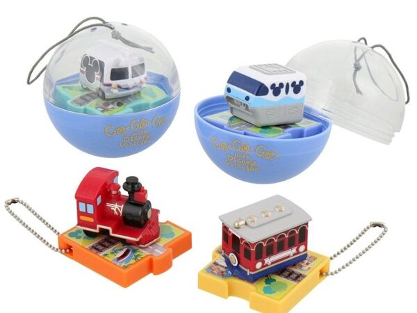 ディズニーリゾート 乗り物シリーズ 鉄道 バス 2個セット カプセルトイ
