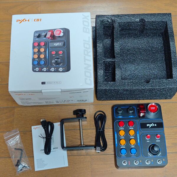PXN CB1 ボタンボックス レーシング Button Box スイッチパネル コントロールボックス ハンコン用 美品