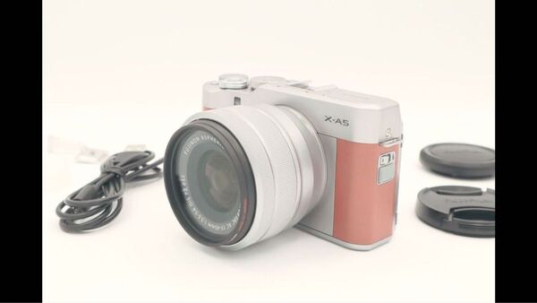 ショット数188枚【極上品 & 動作確認済】FUJIFILM フジフィルム X-A5 レンズキット ブラウン