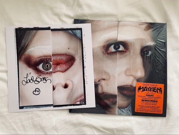 Lady Gaga レディガガ Mayhem メイヘム レコード 直筆サイン