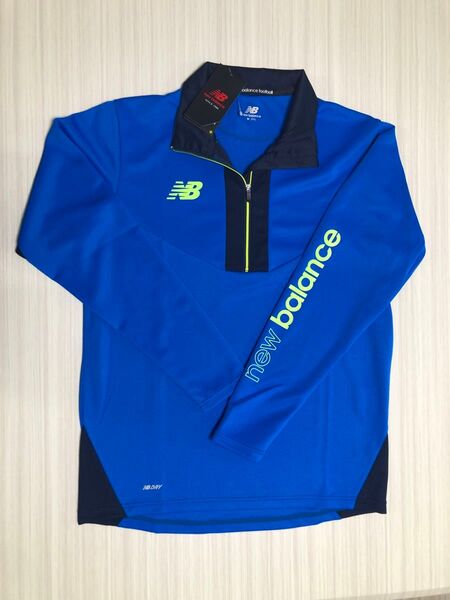 new balance ハーフジップ 長袖シャツ ブルー Mサイズ 新品