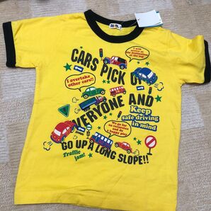 乗り物柄の半袖Tシャツ 120cm 新品タグ付き