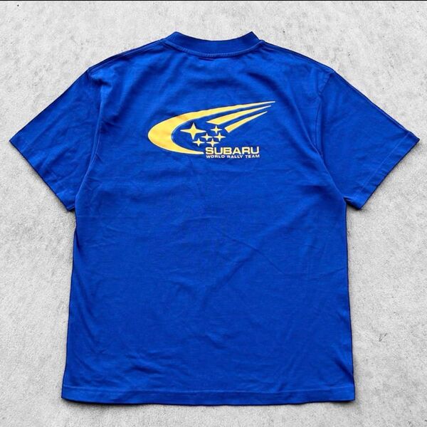 希少 90s vintage SUBARU スバル 企業ロゴ 背面ビッグロゴ 半袖 Tシャツ