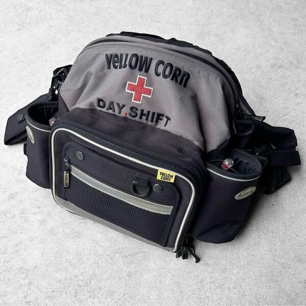 絶版品 YELLOW CORN イエローコーン DAY SHIFT バイク バイカー バッグ BIG bag ウエストバッグ