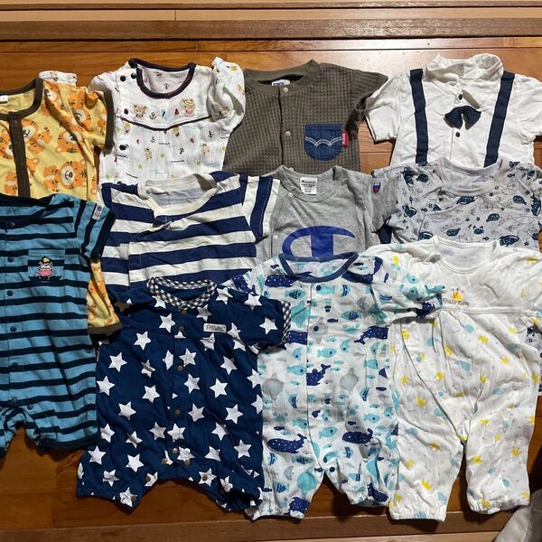 ベビー服 ロンパース まとめ売り 男の子 50〜70cm