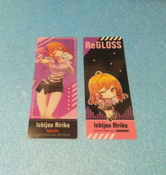 ホロライブ ReGLOSS GiGO regloss リグロス クリアしおり 2種