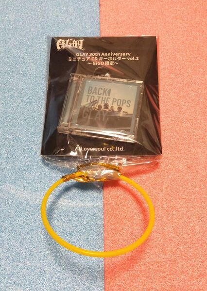 GLAY GiGO限定 30th Anniversary ミニチュアCDキーホルダーvol.2『BACK TO THE POPS』