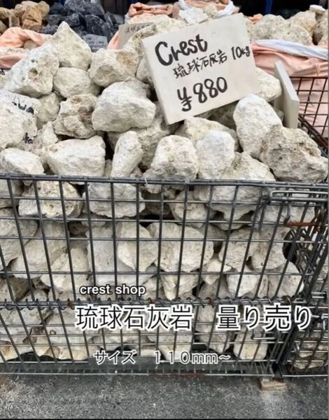 琉球石灰岩 琉球石灰岩 20kg入り 送料込み *御影石・タイル・大理石・砂利・石・石材・庭石・ロックガーデンなど*