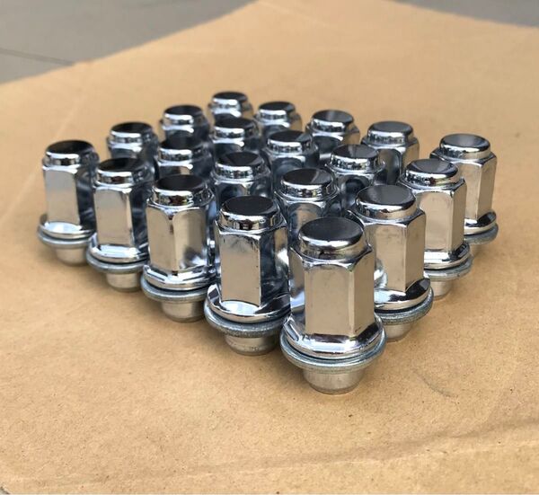 【送料込み】トヨタ純正アルミホイール用 平面座/袋ナット M12×P1.5×20個 アルファード ヴェルファイア エスティマ
