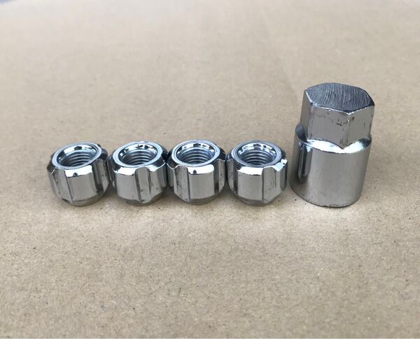 【送料込み】KYO-EI BULLLock 盗難防止用ロックナット テーパー座/貫通ナット M12×P1.25 19/21HEX
