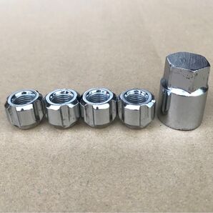 【送料込み】KYO-EI BULLLock 盗難防止用ロックナット テーパー座/貫通ナット M12×P1.25 19/21HEX