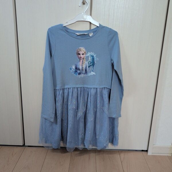 H&M アナ雪 エルサ 長袖ワンピース 130〜140cm