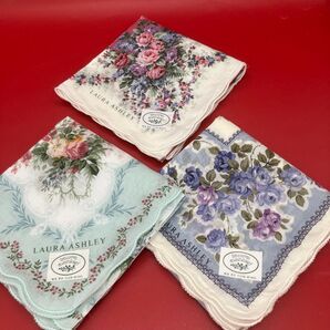 《新品未使用》ローラアシュレイ*ハンカチ3枚セット
