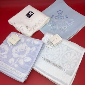 《新品未使用》ローラアシュレイ&森英恵&他*ハンカチ4枚セット