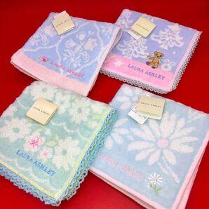 《新品未使用》ローラアシュレイ*ハンカチ4枚セット