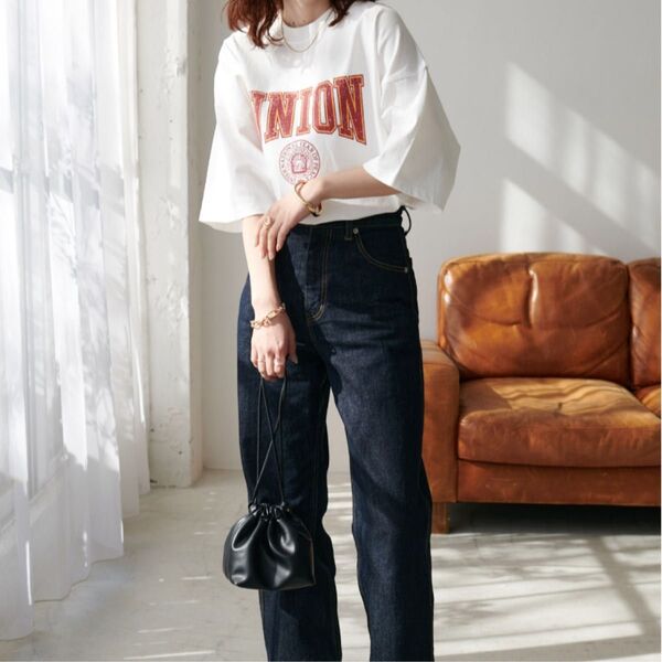 discoat Tシャツ カレッジTシャツ ユニセックス
