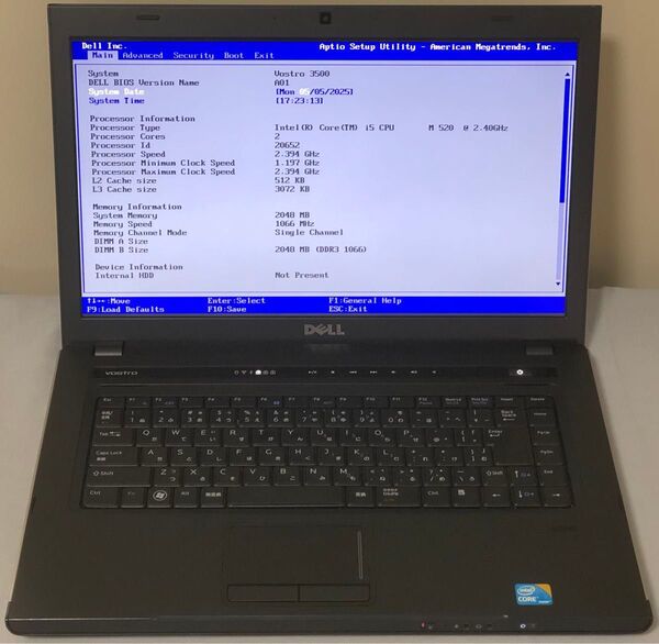 Dell Vostro 3500 ジャンク