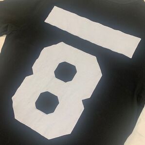 トルコ製 ハイドロゲン Tシャツ 黒/白 8番 tシャツ