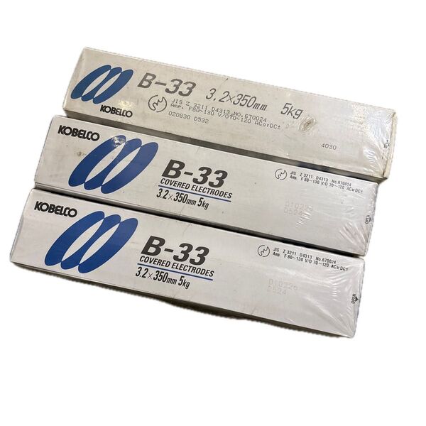 【新品】コベルコ B-33 溶接棒 3.2×350mm 5キロ 3ケース