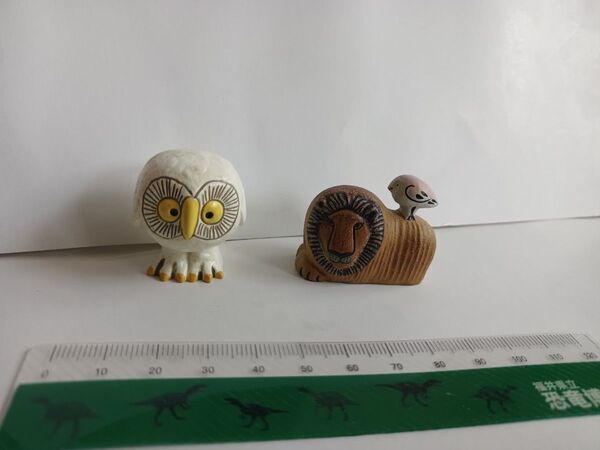 リサ・ラーソン ミニチュアファブリカ フィギュア 海洋堂 フクロウ ライオン ウィズ バード owl lion with bird