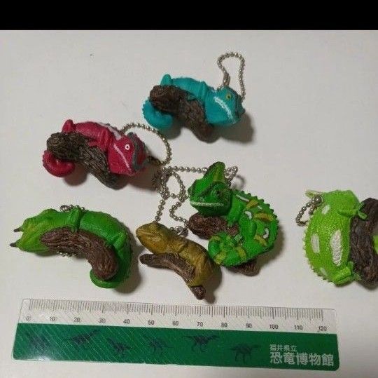 カメレオン フィギュア 海洋堂 ガチャ クオリア ボールチェーン キーホルダー ストラップ
