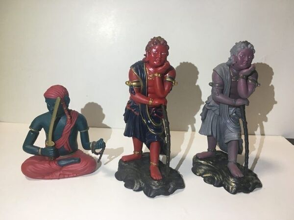 和の心 仏像コレクション 制多伽童子立像 (極彩色タイプ) せいたかどうじ エポック社 フィギュア ガチャ 他 セット 海洋堂