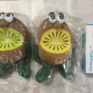 キウイブラザーズ ぬいぐるみ グリーン ゴールド ゼスプリ Zespri 中サイズ 新品