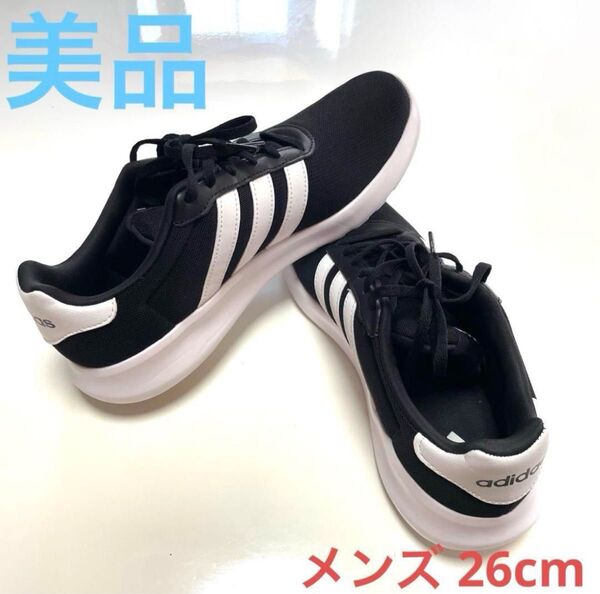 adidas ランニングシューズ スニーカー ライトレーサー 3.0 M 26cm メンズ アディダス 黒