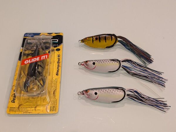 美品 SPRO スプロ ブロンズアイシャッド 65 4個セット ディーンロハス フロッグ ルアー バス ライギョ 雷魚