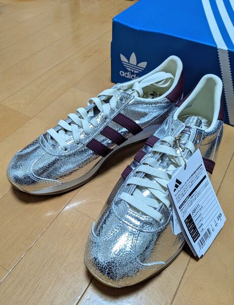 新品未使用 アディダス オリジナルス カントリー OG 25.5cm シルバー adidas