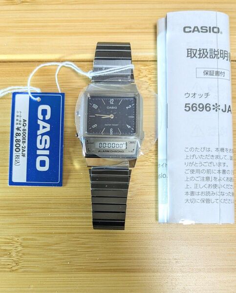 新品未使用 カシオ 腕時計 アナデジ AQ-800EB-2AJF デジタルウォッチ クオーツ