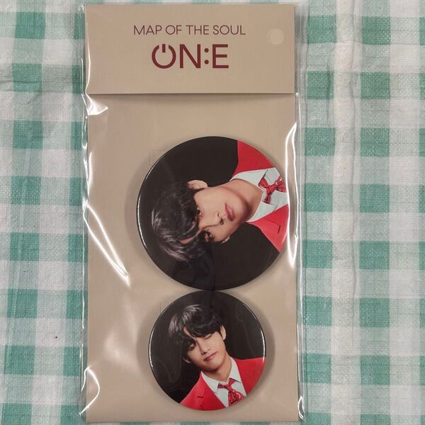 未開封【BTS MAP OF THE SOUL ON:E CAN BADGE & COVER SET (V)】