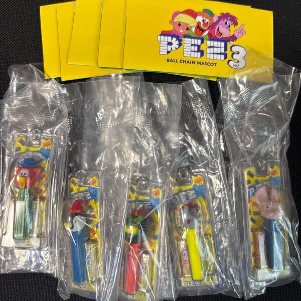 ケンエレファント PEZ ペッツ ミニチュア ボールチェーンマスコット Vol.3 全 5種