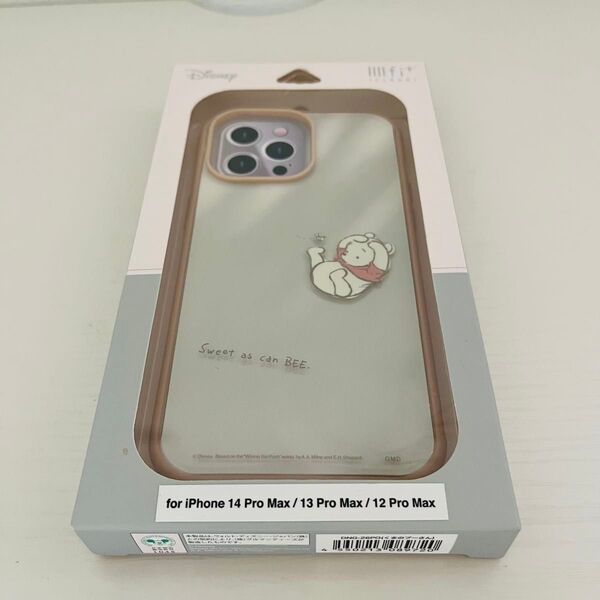 【新品】グルマンディーズ ディズニー iPhone14ProMax くまのプーさん イーフィット IIIIfit スマホケース