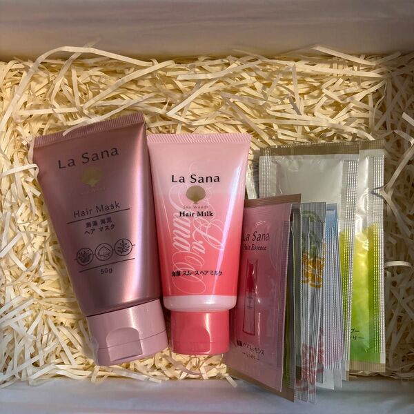 La Sana ヘアケア まとめ売り ラサーナ お試し ヘアマスク ヘアミルク シャンプー コンディショナー ヘアエッセンス