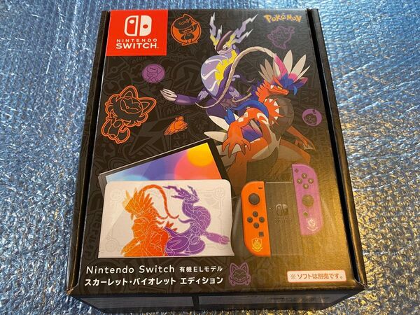 Nintendo Switch 有機ELモデル スカーレット・バイオレット エディション ポケモン 付属品は未使用