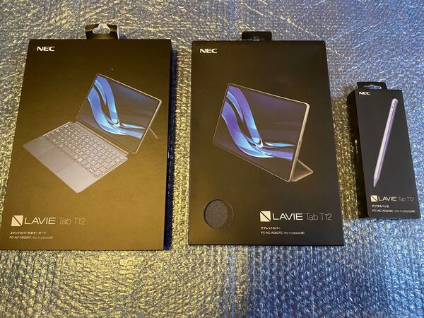 NEC LAVIE Tab T12 T1295 DAS 専用 純正品 スタンドカバー付きキーボード タブレットカバー デジタルペン