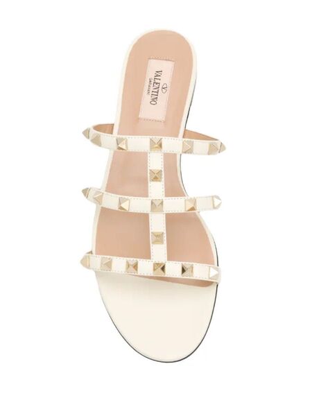 VALENTINO ロックスタッズフラットパンプス 36 1/2